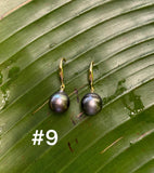 TAHITIAN PEARL DANGLE EARRINGS (9-10mm)
