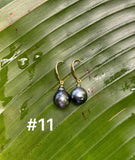 TAHITIAN PEARL DANGLE EARRINGS (9-10mm)