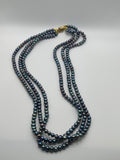 40 INCH 3 STRAND FRESHWATER PEARL LEI (4MM)