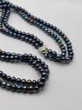 24 INCH 3 STRAND FRESHWATER PEARL LEI (4MM)