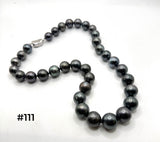 TAHITIAN PEARL NECKLACE (9-14mm) #111