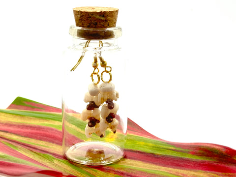 SALE! NIIHAU SHELL EARRINGS IN THE BOTTLE