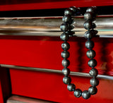 SALE $79 • 18” LARGE BLUE SILVER PEARL NECKLACE (9-11mm)