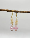 SALE $79 NIIHAU SHELL PINK CRYSTAL EARRING