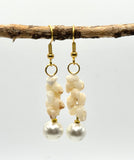 SALE $79 NIIHAU SHELL WHITE PEARL EARRING