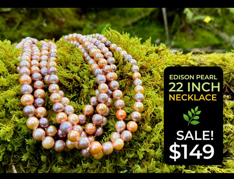 22 INCH PASTEL EDISON PEARL NECKLACE (9-11mm)