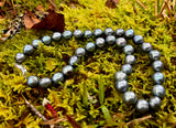 SALE $79 • 18” LARGE BLUE SILVER PEARL NECKLACE (9-11mm)