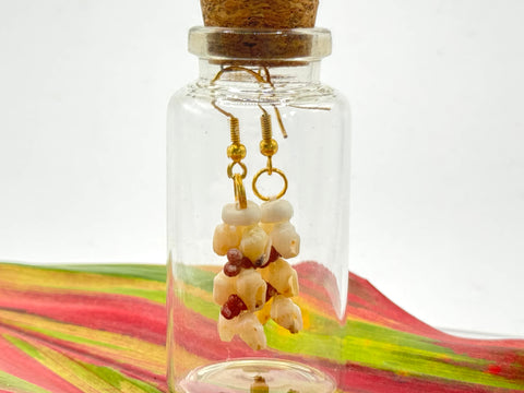 SALE! NIIHAU HELECONIA EARRINGS IN THE BOTTLE