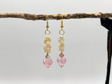 SALE $79 NIIHAU SHELL PINK CRYSTAL EARRING
