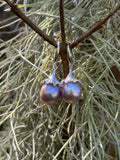 9-10mm Fancy Teardrop Lavender Pearl Dangles